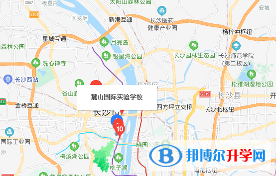 長沙麓山國際實驗學校初中部地址在哪里