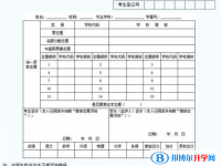 成都2021年中考志愿的樣表