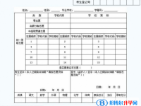 成都2021年中考志愿填報(bào)表