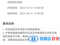 武漢中考2022成績(jī)查詢網(wǎng)站進(jìn)不去